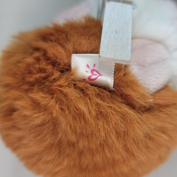 Gund Justice Pet Shop Plush Jill Realistic Guinea Pig Brown White Pink Collar - Picture 8 of 8